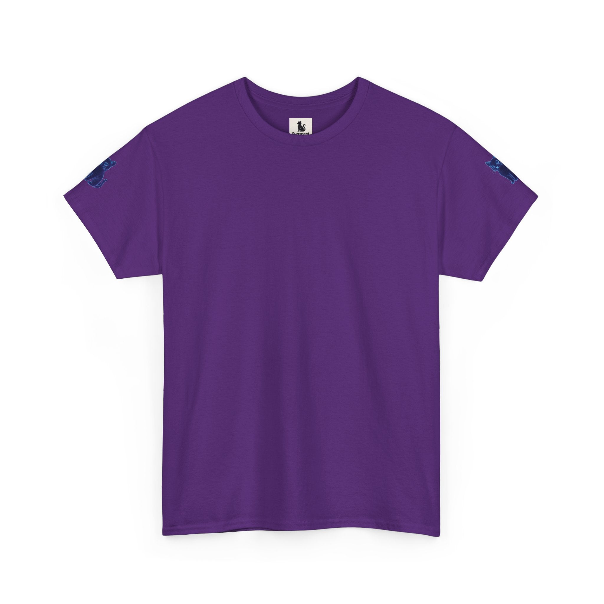 Stay Pawsitive – Hologram Cat 2025 | Unisex Heavy Cotton T-Shirt