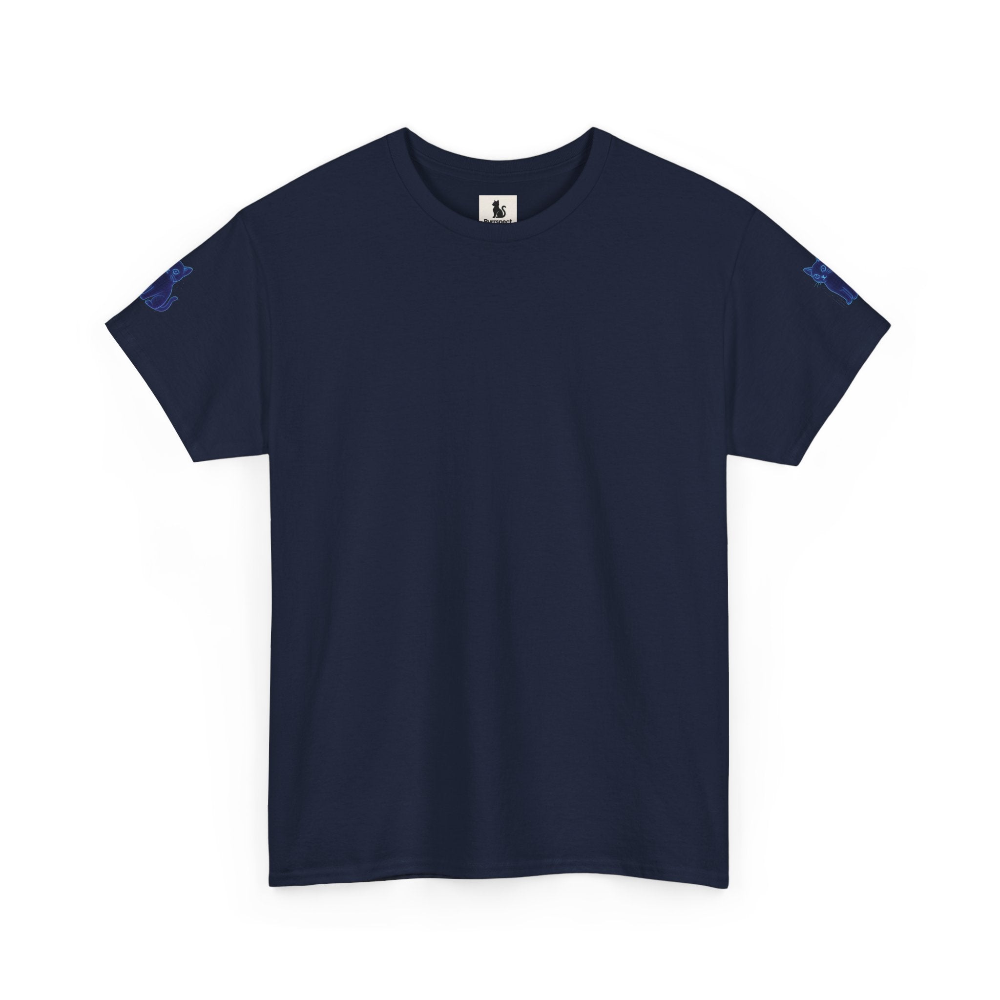 Stay Pawsitive – Hologram Cat 2025 | Unisex Heavy Cotton T-Shirt