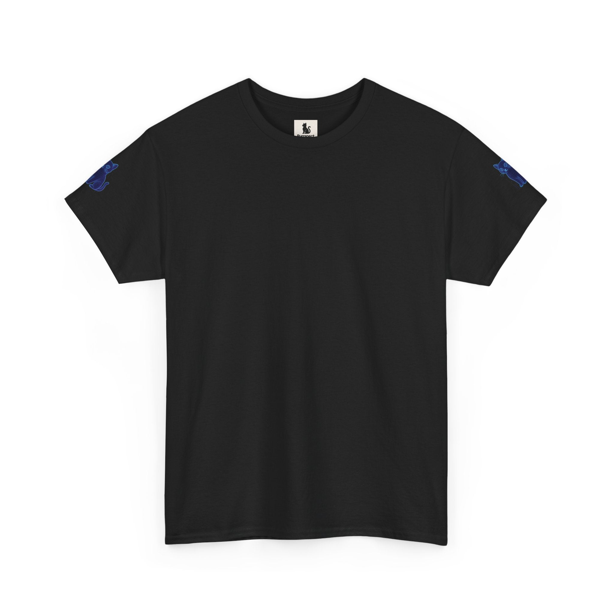 Stay Pawsitive – Hologram Cat 2025 | Unisex Heavy Cotton T-Shirt
