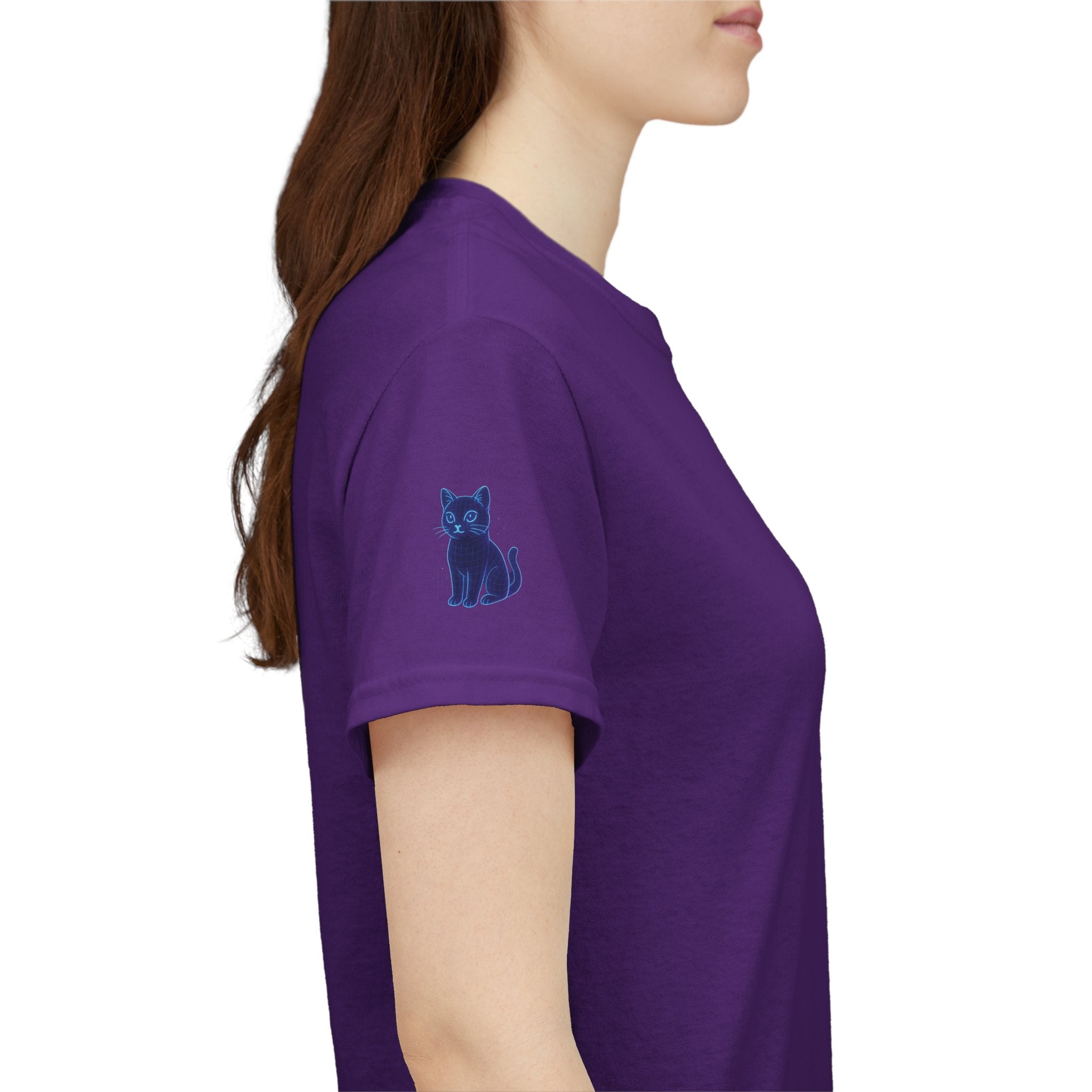 Stay Pawsitive – Hologram Cat 2025 | Unisex Heavy Cotton T-Shirt