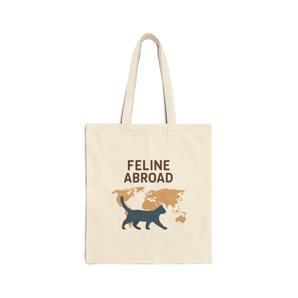 Feline Abroad Cat Tote Bag – Travel-Inspired Eco-Friendly Bag for Cat Lovers