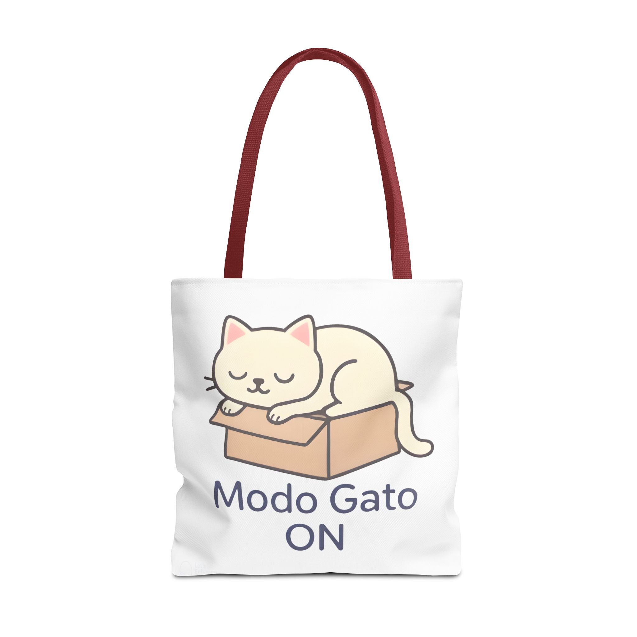 Cute Cat Tote Bag - Modo Gato ON, Pet Lover Gift, Eco-Friendly Shopping Bag