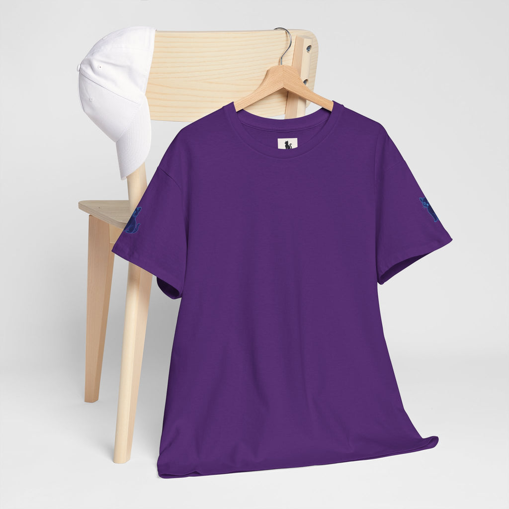 Stay Pawsitive – Hologram Cat 2025 | Unisex Heavy Cotton T-Shirt
